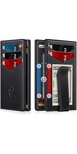 14 Cards Bifold Minimalist Thin Wallet with 2 ID Windows & Cash Slot Front Pockt Carteras Para Hombres Birthday Gifts for Men ZALVEX Wallet for Men Slim RFID Blocking Leather Credit Card Holder Wallet B0FPQ5H6BT