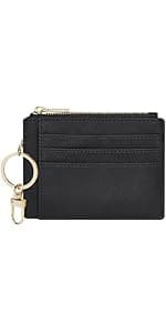 Sodsay Card Case Slim Front Pocket Wallet for Women Credit Card Holder with Keychain