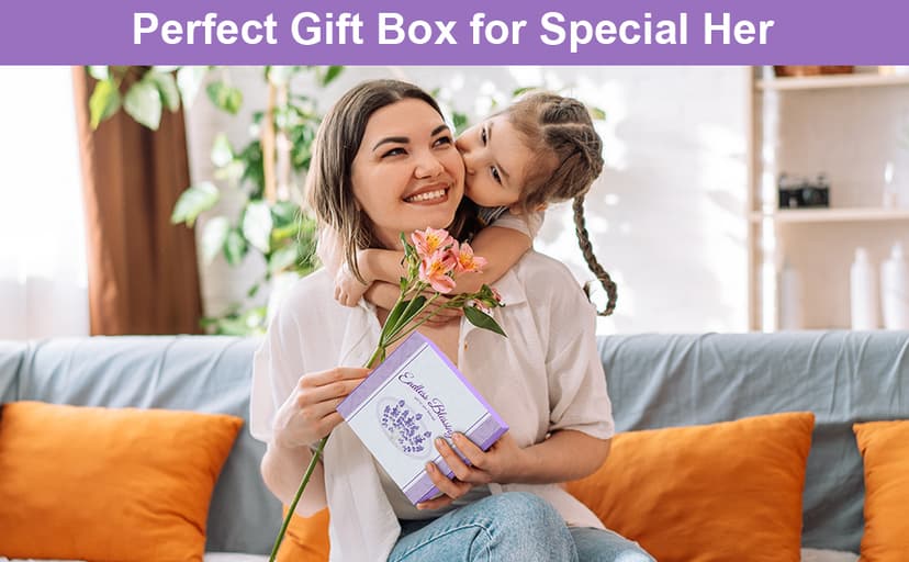 Birthday Gifts for Women, Spa Gifts Baskets for Women, Relaxation Self Care Kit, Care Package Box for Woman, Giftware Idea for Mom, Wife, Friends, Sister, Daughter