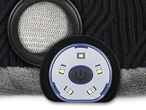 HIGHEVER LED Beanie Hat with Light: Christmas Stocking Stuffers for Men Adult Cool Gifts for Teen Boys Men Dad Winter Gifts