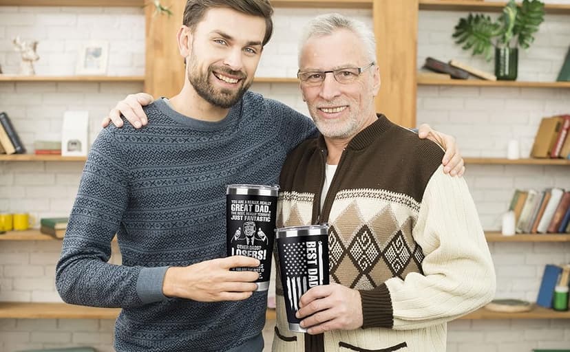 Christmas Gifts for Dad, Men - Gifts for Dad from Daughter, Son - Dads Birthday Gift Ideas, Happy Birthday gifts for Dads, Fathers - Best Dad Ever Gift, Present for dads, Fathers - 20 Oz dad Tumbler