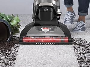 Hoover WindTunnel Cord Rewind Pro Bagless Vacuum Cleaner, Corded Upright Vacuum Cleaner for Carpet and Hard Floor, Automatic Cord Rewind, Corded Vacuum Cleaners for Home Use