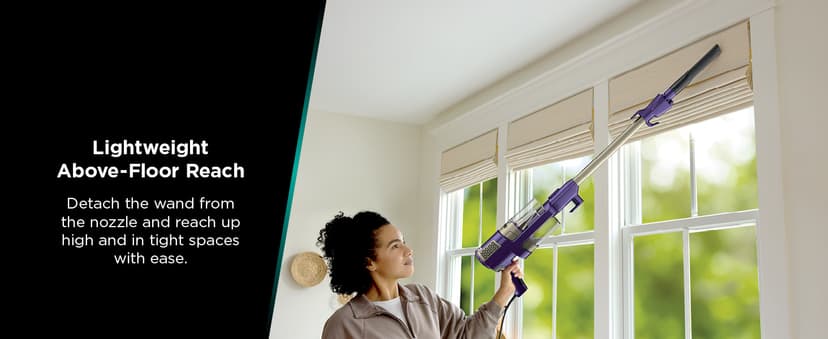 Shark POWERDETECT Ultra-Light Corded Stick Vacuum with DuoClean Technology, Self-Cleaning Brushroll for No Hair Wrap, Anti-Allergen Complete Seal, and Odor Neutralizer Technology, HZ4002