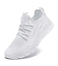 DLWKIPV Women's Running Shoes Lightweight Walking Sneakers Tennis Athletic Lace Up Gym Casual Fashion Fitness Sports Soft Sole Mesh Workout Comfortable