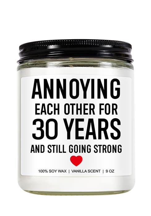 Funny 50 Years Candle, 50th Anniversary, Gifts for Couple, Parents - 50th Wedding Anniversary Decorations, 50 Year Golden Anniversary, Gifts for Husband, Wife, Friends - 9 oz