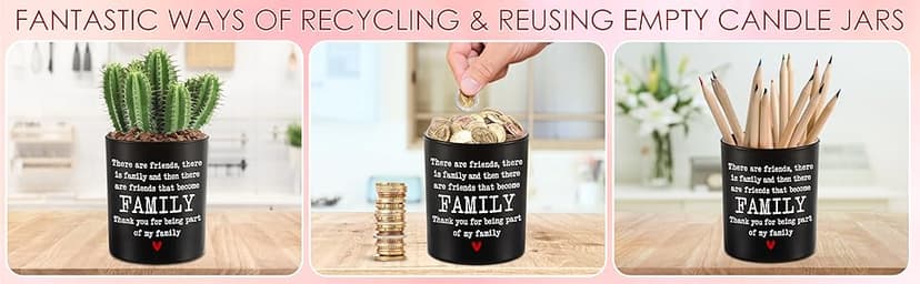 TEEZWONDER Friend Gifts for Women - Long Lasting Vanilla Lavender Candle 10 oz - Friendship Birthday Gifts for Women Men BFF Bestie Coworkers Friends Female, Scented Candles for Women Men