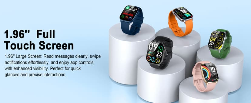 Smart Watch for Men Women(Answer/Make Calls), 1.95"HD 2025 New Smartwatches with Heart Rate/Sleep Monitor/Pedometer, Fitness Tracker 113+ Sport Mode IP68 Waterproof Running Watch for Android iOS