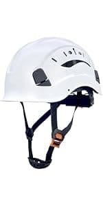 ANSI-Certified Industrial Safety Helmet RGS-6C with Adjustable Vents, 6-Point Suspension Hard Hats for Construction, Rescue, Outdoor Work
