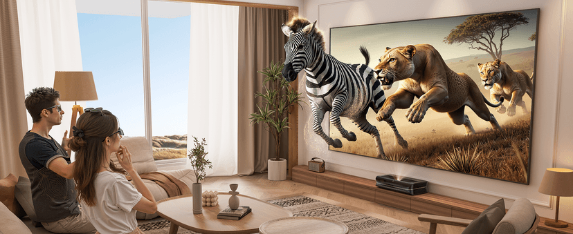 AWOL VISION DLP Link 3D Glasses, Rechargeable Active Shutter Eyewear Compatible with AWOL VISION LTV-3000 Pro and LTV-3500 Pro, Vanish TV & Other DLP-Link 3D projectors (2 Packs)