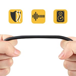 Donner 6 Inch Guitar Patch Cable Guitar Effect Pedal Cables Black 6 Pack