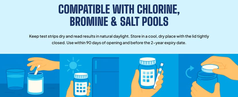 162 Pcs 7-Way Hot Tub, Spa & Pool Test Strips - Accurate Readings in 15 Seconds