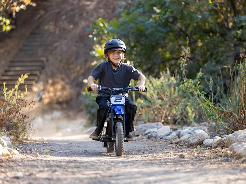 Razor MX125 Dirt Rocket Electric-Powered Bike with Authentic Motocross Geometry, Rear-Wheel Drive,100-watt, high-Torque, Chain-Driven Motor, for Kids 7+, Blue