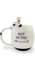 Decodyne Funny Coffee Mug, Gag White Elephant Gifts for Adults and Coworkers - Perfect for Christmas, and Novelty Gifts, Middle Finger Mug, 14 Ounce (Black) B076PJ1JSG