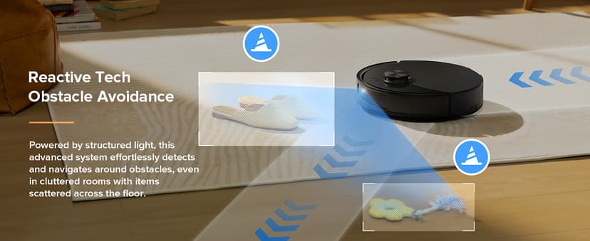 roborock Q10 S5+ Robot Vacuum and Mop, 10,000Pa Suction, Upgraded from Q8 max+, 70 Days Self-Emptying, Obstacle Avoidance, Sonic Mopping, Dual Anti-Tangle Design, Auto Mop Lifting, Ideal for Pet Hair
