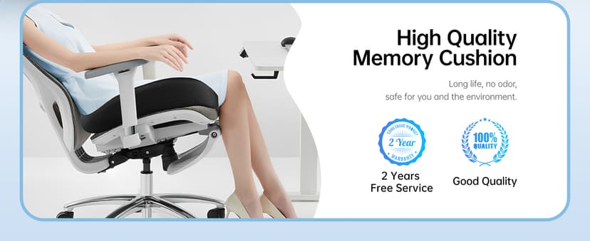 CJACSOC Seat Cushion, Extra Large Memory Foam Cushion for Office Chair Cushions, Ergonomic Cushions Pad Pillow for Pressure Relief Sciatica & Pain Relief for Long Sitting