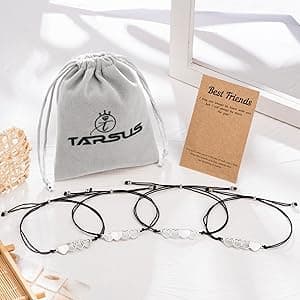 Tarsus 2/3/4/5/6 Pcs Best Friend Bracelets Bff Matching Heart Bracelet Best Friend Friendship Gifts for Women Friends Girls Teen