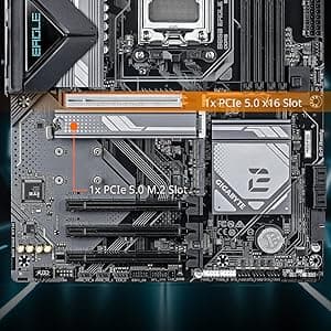 GIGABYTE B650 Eagle AX AM5 LGA 1718 AMD B650 ATX Motherboard, DDR5, Triple M.2 (1x PCIe 5.0 M.2 + 2X PCIe 4.0 M.2), USB 3.2 Gen2x2 Type-C, AMD Wi-Fi 6E, Realtek GbE LAN