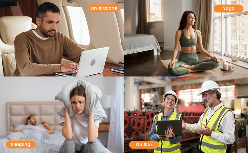 Ear Plugs for Shooting, 50 Pairs Shooting Ear Protection for Gun Range, Ear Plugs for Noise Reduction,Pliable Silicone earplugs with Cord, for Shooting, Swimming, Yoga