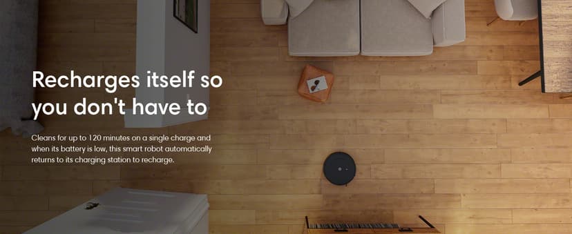 iRobot Roomba Vac Robot Vacuum (Q0120) - Easy to use, Power-Lifting Suction, Multi-Surface Cleaning, Smart Navigation Cleans in Neat Rows, Self-Charging, Alexa