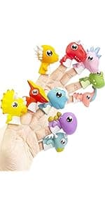 AQKILO Squirrel Finger Puppet Set, Animals Puppet Show Theater Props, Novelty Toys Weird Stuff Gifts