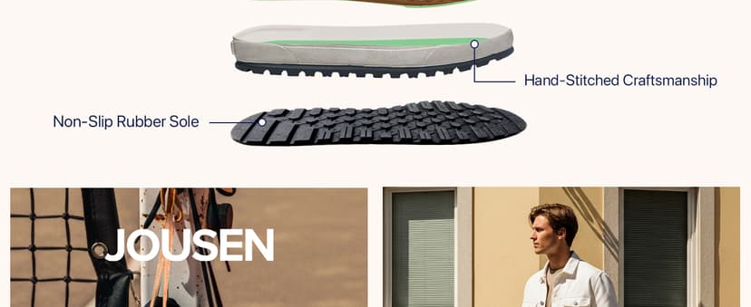 Jousen Men's Shoes Leather Casual Shoes for Men Fashion Sneakers Business Casual Dress Shoes