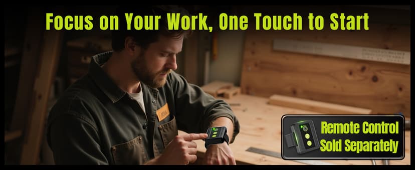 M Class 10 Gallon Dust Extractor for Woodworking with Auto Hepa Clean & Dust Indicator Light Dust Vacuum Extractor with 150CFM Airflow & Power Tool Connector for Workshop Construction (With Handle)