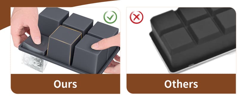 Large Ice Cube Tray for Whiskey: FDDBI Silicone Ice Cube Trays with Lid - 2Pack Big Square Old Fashioned Ice Cube Maker for Cocktail - 2inch Huge Cubed Ice Trays for Whisky