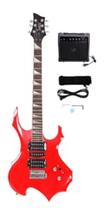 GLARRY Full Size Electric Guitar for Music Lover Beginner with 20W Amp and Accessories Pack Guitar Bag (DARK BLUE, 39" Right Handed)