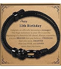 Sereney Birthday Gifts for Girls, Beaded Bracelets as 1 3 4 5 6 7 8 9 10 11 12 13 15 16 Year Old Birthday Gift, Adjustable Stone/Pearl Bracelet as Happy Birthday Gifts for Daughter Granddaughter Niece