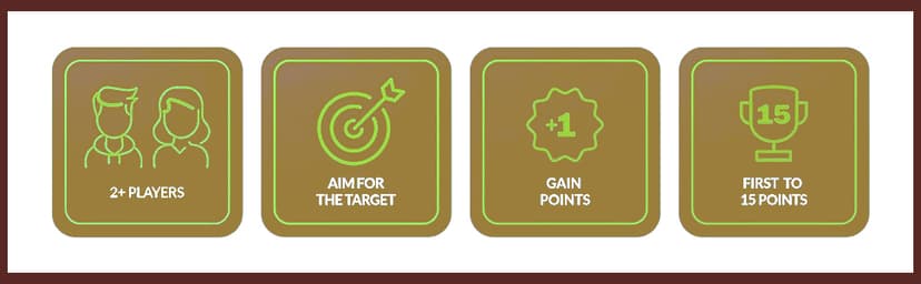 CircleCraft Rustic Ring Toss Game for Kids & Adults – Outdoor Yard Games with Rope Rings, Portable Wooden Lawn Game for Family Fun, Backyard, Beach, Camping & Picnic Activities for Christmas & Easter