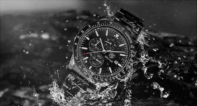 BENYAR BY BENYAR Watch for Men Analog Quartz Chronograph Waterproof Luminous Designer Mens Wrist Watches Business Work Sport Casual Dress Watch with Silicone Strap Elegant Gifts for Men