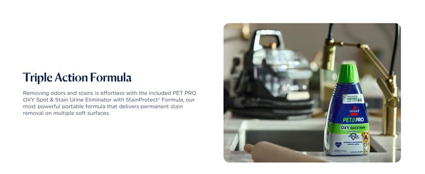 BISSELL Little Green HydroSteam Multi-Purpose Portable Carpet and Upholstery Cleaner, Car and Auto Detailer, 3618