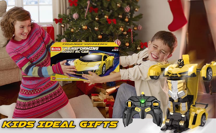 Transform Remote Control Car Toy for Kids 4 5 6 7 8, Remote Control Car for Boys 4-7, Transform Cars for Boys 4-6, Toy Car 5 Year Old Boy, Toys for 3 4 5 6 7 8 9 10 11 12 Years Old Boy