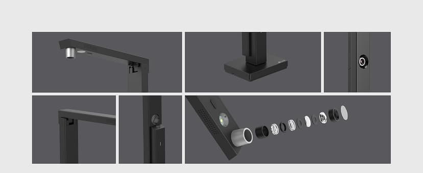 CZUR Lens1200 Pro Portable Document Scanner, 12MP USB Document Camera, Fast Scan 1s/Page, Capture Size A4, Easy-to-Use OCR, Travel-Friendly Mobile Scanner for Mac & Windows(Not for Books)