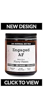 Engagement Gifts for Women - Wedding Candle, Bridal Shower, Bachelorette Party Gift for Bride to Be - Engaged Couple Fiance, Couples Gift - OMG Youre Engaged Candles