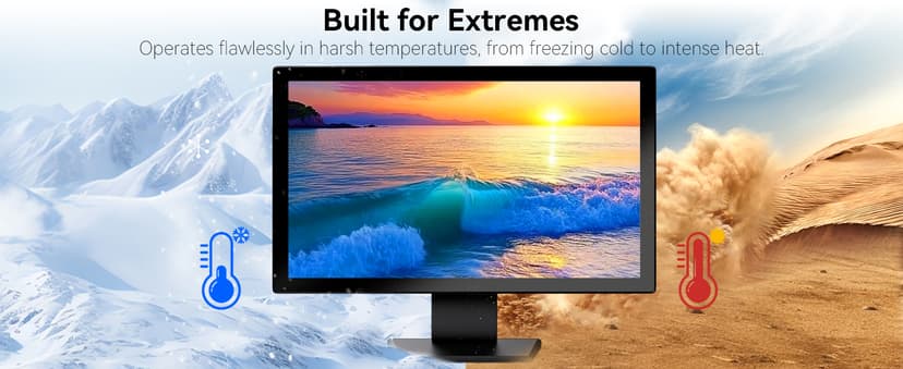 Touch Screen Monitor 21.5 Inch FHD 1920x1080P Industrial PC Display, HDMI VGA Touchscreen Computer Monitor for Laptop PS4 Xbox, 75Hz Desktop Touch Display, Black