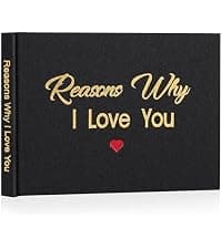 Artmag What I Love about Mom Fabric Book Fill-in-the-Blank Love Journal for Mom Birthday Mother's Day Christmas Gifts Stocking Stuffer for Mother Beige