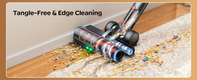 Cordless Vacuum Cleaner 65min/600W/50KPA Self-Standing Vacuum Cleaners for Home with 3.3Ft Hose & Auto Mode, Wall Mount Charging Stick Vacuums with Fragrance Dust-Scraper for Hardwood Floor/Car/Pet