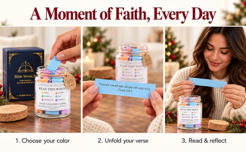 Read This When Bible Verses Jar For Daily Encouragement – Christian Gifts for Women, Birthday Gifts for Women, Christmas Gifts for Women, Birthday Gifts for Mom, Graduation & Teacher Gifts