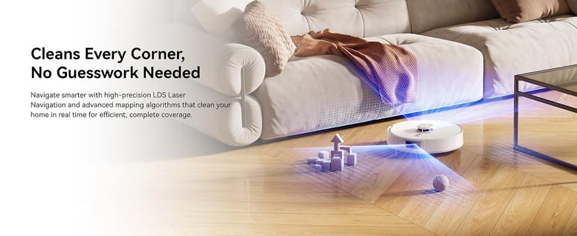 NARWAL Freo S Robot Vacuum and Mop Combo, 8000Pa Suction, 180 Days Hands Free, Self-Emptying Base, LDS Navigation, Obstacle Avoidance, Robot Vacuum Cleaner for Pet Hair & Hard Floors