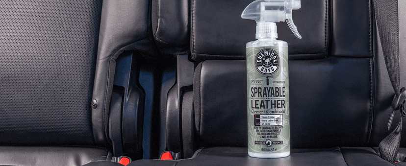 Chemical Guys Sprayable Leather Cleaner and Conditioner in One - Cleans, Conditions, and Protects Leather, Vinyl, Faux & More, Safe for Cars, Furniture & Apparel - 16 oz