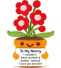 I Love You Crochet Flower Decor for Great Grandma Gigi Nana from Granddaughter Grandson Grandkids Grandparents Day Agantree art Grandma Gifts for Grandma Christmas Birthday Thanksgiving B0F626T63Q