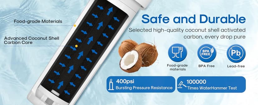 ICEPURE Under Sink Water Filter System, 3 Years or 22000 Gallons Ultra High Life NSF/ANSI 42 Certified, Removes Heavy Metals,Chlorine,Direct Connect Under Counter Drinking Water System, USA Tech
