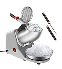 VIVOHOME Electric Ice Crusher Shaver Snow Cone Maker Machine 265lbs/hr for Home and Commercial Use Blue