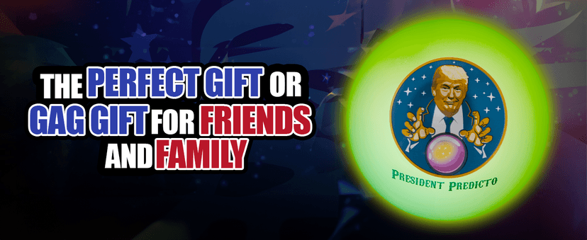 Talking President Predicto - Donald Fortune Teller Ball - Ask Crystal Ball Question & Hear Trump's Real Voice - Makes for Unique Halloween Party Favors & White Elephant Gifts