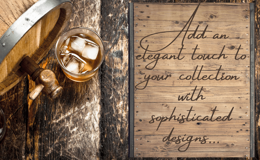 Amazing Items Set of 4 - Personalized Whiskey Glasses w/Name & Initial - 9 Designs - 9 oz, Limited Edition Monogrammed Rocks Glasses for Men, Dad Gifts