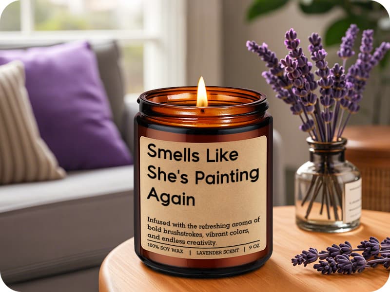 Funny Appreciation, Christmas, Birthday Gifts for Artists, Art Teacher Women, Watercolor Artists, Art Lovers, Painting Lovers LEADO Candle - Gifts for Artists Women, Painters, Artist Gifts for Women B0FNWBCXDL