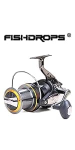 Fishdrops Spinning Fishing Reels 12+1BB Ultra Lightweight Carved Aluminum Spool Reels Affordable Smooth Spinning Reels