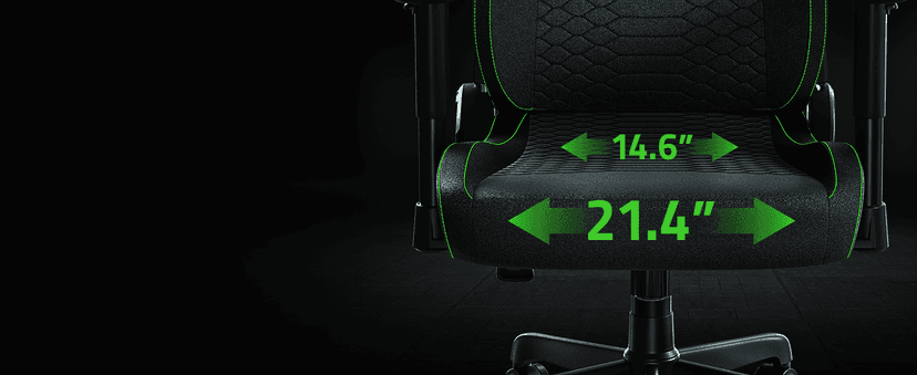 Razer Iskur V2 X Ergonomic Gaming Chair: Built-in Lumbar Support - Widened Seat Base - High Density Foam Cushions - Adjustable 152 Degree Recline - 2D Armrests - Plush Fabric Finish - Black