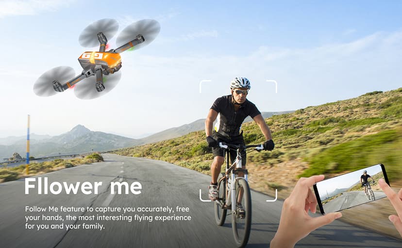 GPS Drones with 4K Camera for Adults with Brushless Motor and Follow Me Mode,Long Flight Time and Distance,5G FPV Transmission and Auto Return,G9 Foldable RC Quadcopter for Beginner,Under249g (Dark gray)